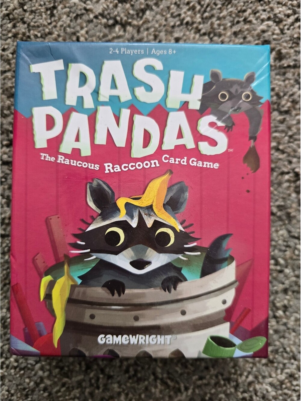 Trash Pandas Gamewright Card Game 2-4 Players Ages 8+ Family Game Complete